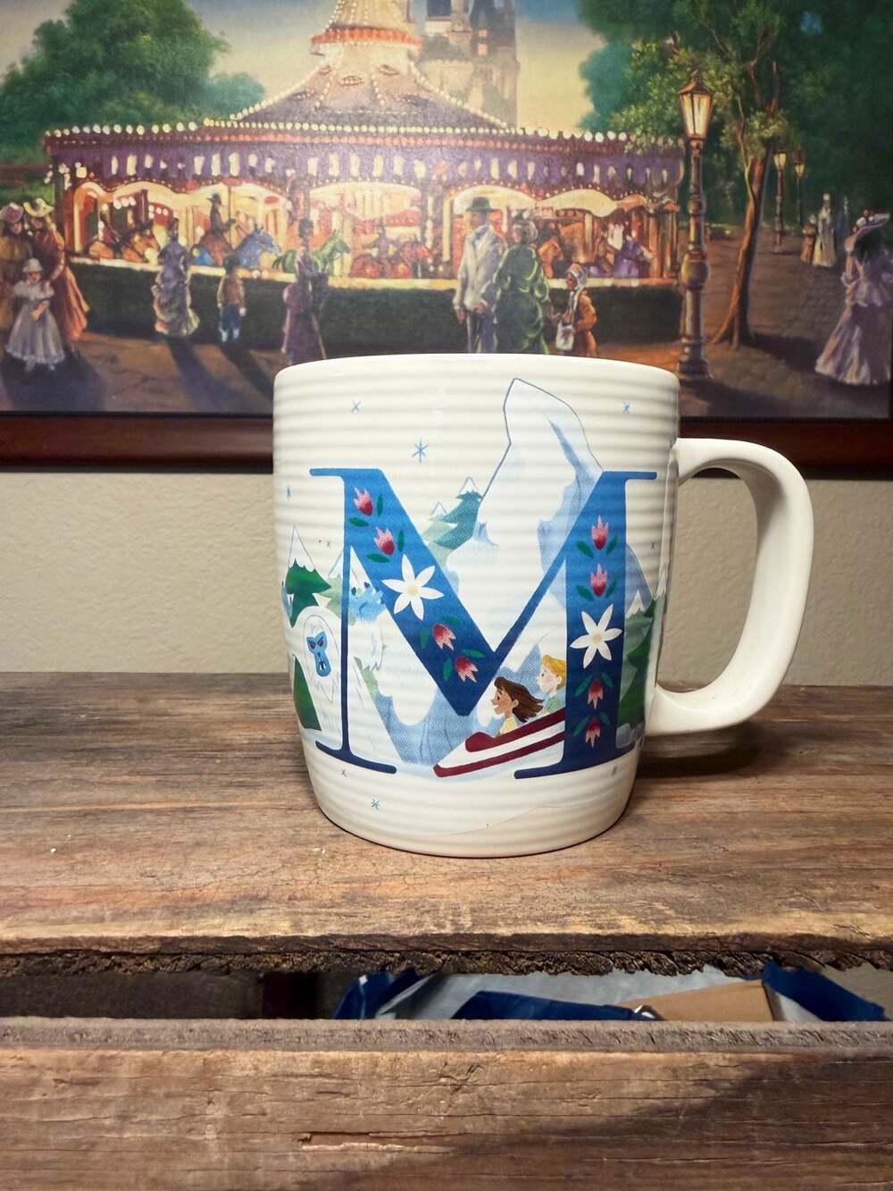 Disney Parks ABC Letters Collection Matterhorn Bobsleds Ceramic Coffee Mug